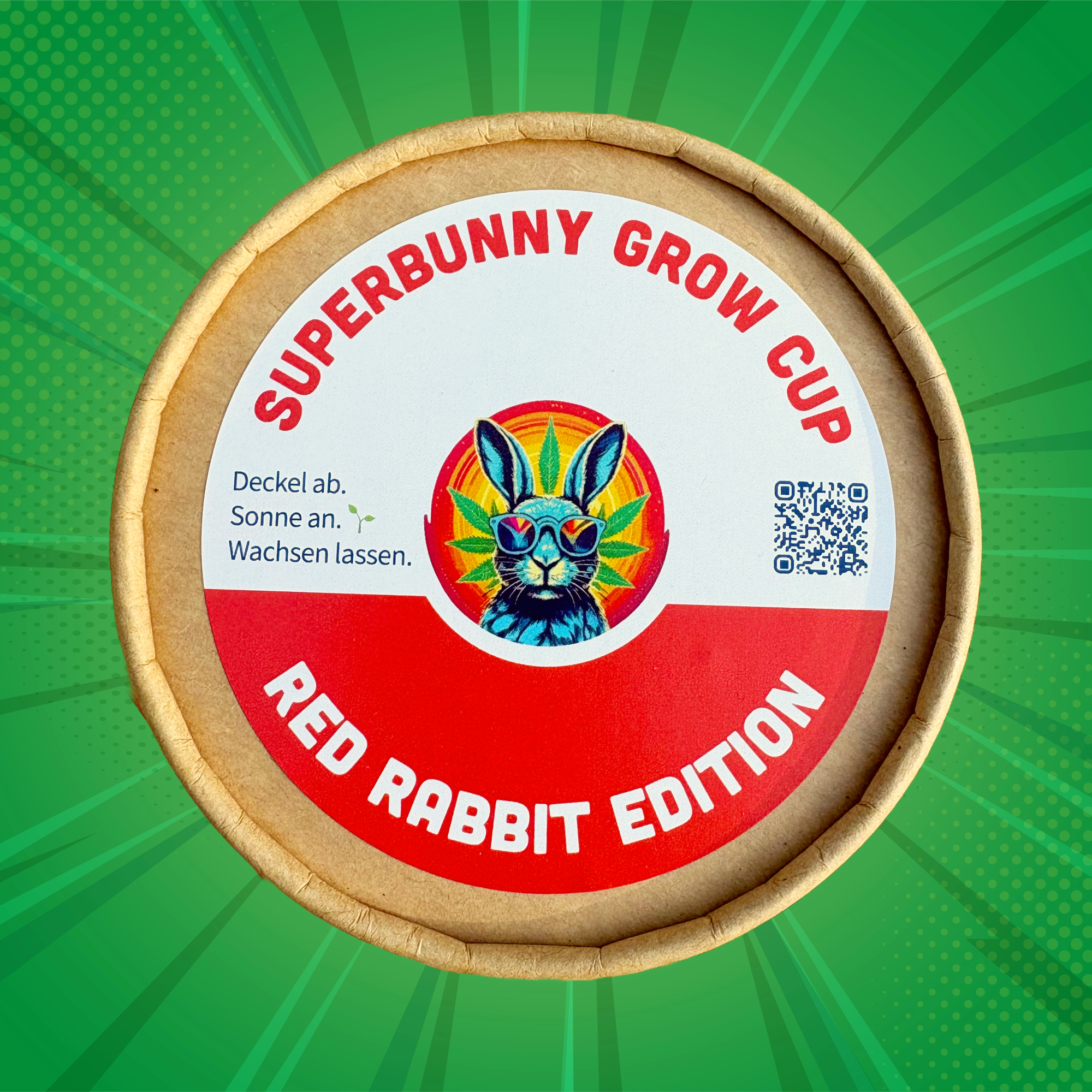 Ab ins Beet: 🌱 Superbunny Grow Cup – Red Rabbit Edition 🐰🍅